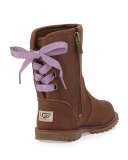 Corene Suede Boot, Chocolate, Toddler