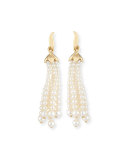 Pearl Tassel Clip-On Earrings