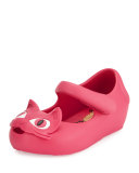 Mini Ultragirl II Cat-Face Jelly Mary Jane, Sizes 5T-10T