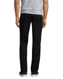Raw-Hem Drawstring Sweatpants, Black
