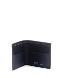 Lollten Men's Lettering Stripe Wallet, New Blue