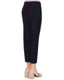 Attila Low-Rise Cropped Pants, Navy