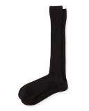 Over-the-Calf Ribbed Socks
