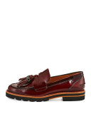 Manila Leather Tassel Loafer, Cordovan