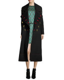 Patchwork Check Jacquard Dress, Deep Green
