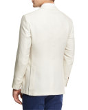 WOOL Two-Button Sport Coat, Ivory