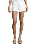 Cutoff Jean Shorts, Clean White