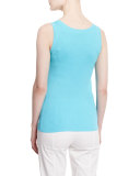 Scoop-Neck Ribbed Tank