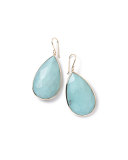 18k Rock Candy Turquoise Teardrop Earrings