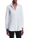 Long-Sleeve Button-Front Shirt