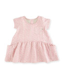 Joolz Smocked Terry Bunny Dress, Pink, Size 6-24 Months