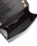 Monogram Matelasse Shoulder Bag, Black