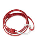 Hook Leather Bracelet, Red