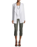 Drawstring Cropped Cargo Pants
