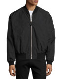 Tech Bomber Jacket, Black