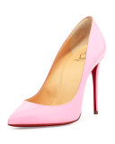 Pigalle Follies Patent 100mm Red Sole Pump