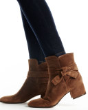Suede Side-Tie 45mm Ankle Boot, Texas