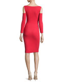 Addison Cold-Shoulder Bodycon Cocktail Dress