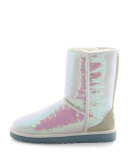 I Do! Sparkles Tall Boot, White
