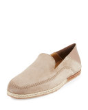 Taormina Suede Espadrille, Beige