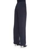 Relaxed Pleated-Front Pants 