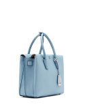 Milla Medium Leather Tote Bag, Sky Blue