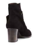 Oju Suede Ankle Boot, Black