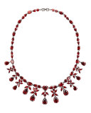 Monarch Crystal Heart Drop Necklace