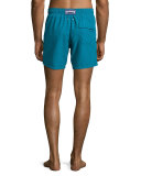 Moorea Solid Swim Trunks, Blue