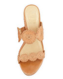 Leigh Cork Wedge Slide, Cognac