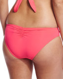 Chloe Full-Cut Swim Bottom, Geranium 