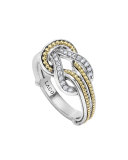 Newport 18K Gold Diamond Knot Ring