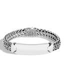 Men's Medium Modern Chain Sterling Silver ID Bracelet