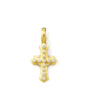 19k Gold Diamond Byzantine Cross Pendant