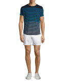 Gradient Stripe Short-Sleeve T-Shirt, Navy