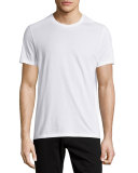 Short-Sleeve Crewneck Jersey T-Shirt, White