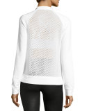 Elemental Mesh Sweatshirt, White