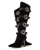 Fufius Hangisi 105mm Knee Boot, Black