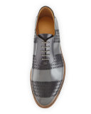 Perforated Brush-Off Leather Oxford