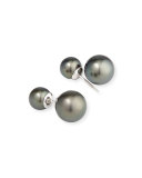 Double Tahitian Pearl Stud Earrings