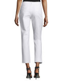 Samantha Cropped Skinny Pants, Optic White
