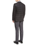 Flat-Front Trousers, Charcoal