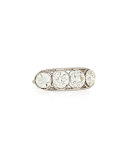 Estate Edwardian Four-Stone Diamond Ring, Size 6.25