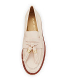 Manila Patent Tassel Loafer, Ivory