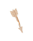 18K Rose Gold Diamond Arrow Earring