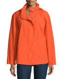 Snap-Front Hooded Jacket, Plus Size 