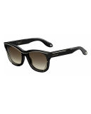 Square Metal-Trim Sunglasses