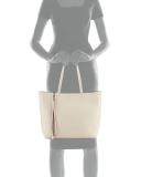 Cosmica Large Zipper Tote Bag, Red
