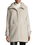 LS FUNNEL CLLR ALPACA COAT
