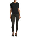 No. 2 Super Skinny Ultra High-Rise Ankle Jeans, Grassland